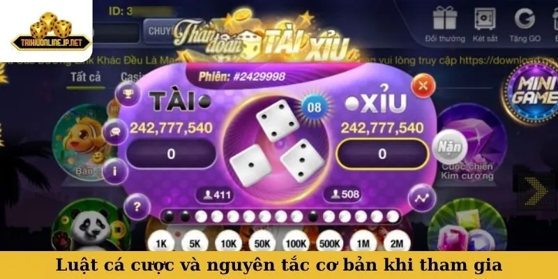 cửa cược tài xỉu là gì Luật cá cược và nguyên tắc cơ bản khi tham gia