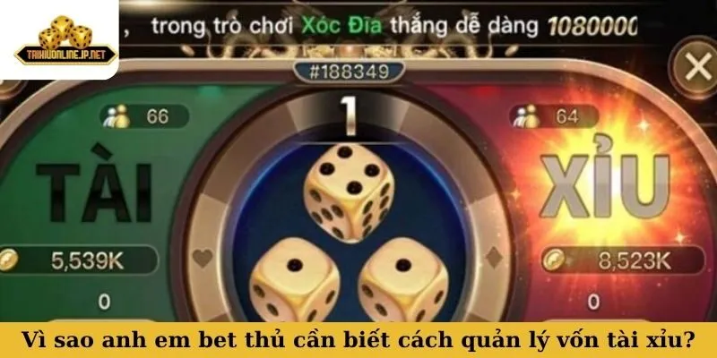 quản lý vốn tài xỉu Vì sao anh em bet thủ cần biết cách quản lý vốn tài xỉu?